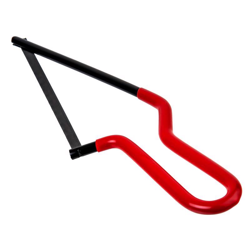 Superior Tool 6 in. High Carbon Steel Professional Mini Hacksaw Black/Red 1 pc