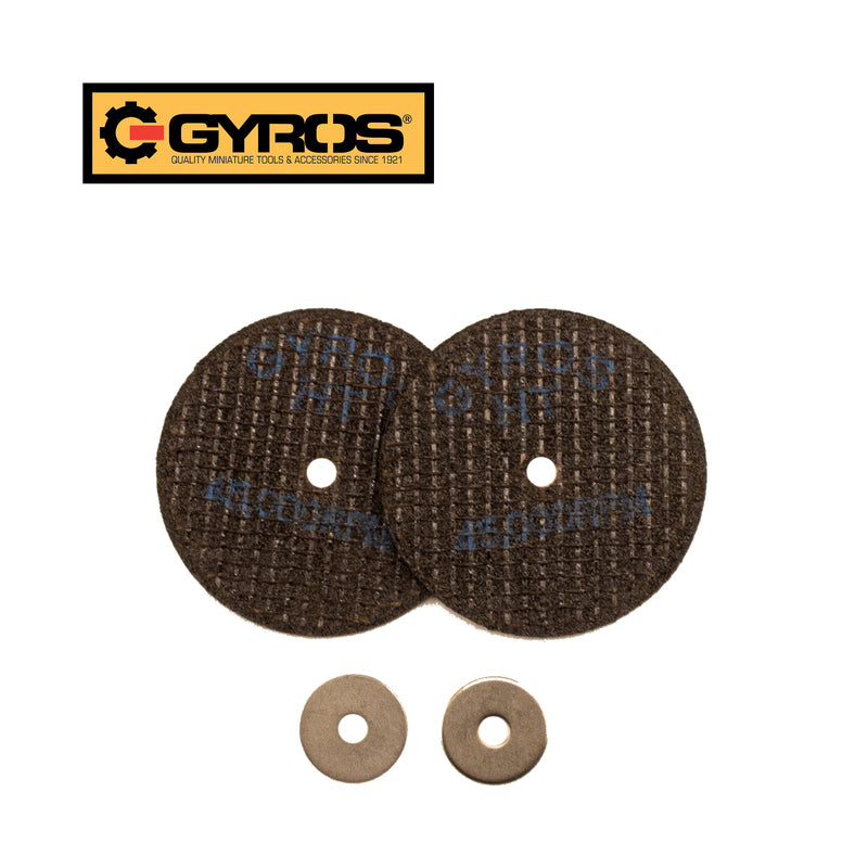 Gyros Tools Fiber Disks HT 1-1/2 in. D X 1/8 in. Fiberglass Cutting Disc 2 pc