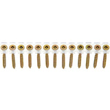 Senco DuraSpin No. 8 X 1-3/4 in. L Square Yellow Zinc Collated Wood Screws 1000 pk
