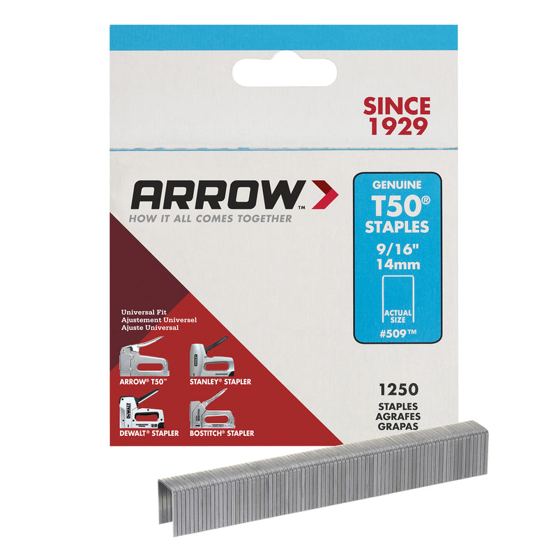 STAPLE 9/16"T-50 1250PK