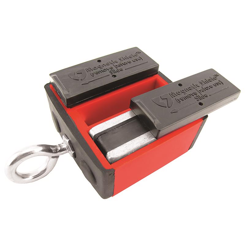 Magnet Source 2.375 in. L X 2.375 in. W Red Retrieving Magnet 100 lb. pull 1 pc