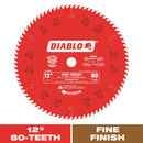 Diablo 12 in. D X 1 in. TiCo Hi-Density Carbide Finishing Saw Blade 80 teeth 1 pk