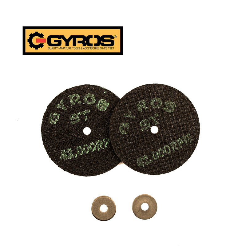 Gyros Tools Fiber Disks ST 1-3/4 in. D X 1/8 in. Fiberglass Super Tensile Strength Cutting Disc 2 pc