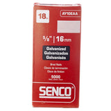 Senco 5/8 in. L X 18 Ga. Straight Strip Galvanized Brad Nails 5000 pk