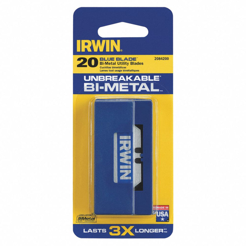 Irwin Bi-Metal Heavy Duty Blade Dispenser with Blades 2.5 in. L 20 pc