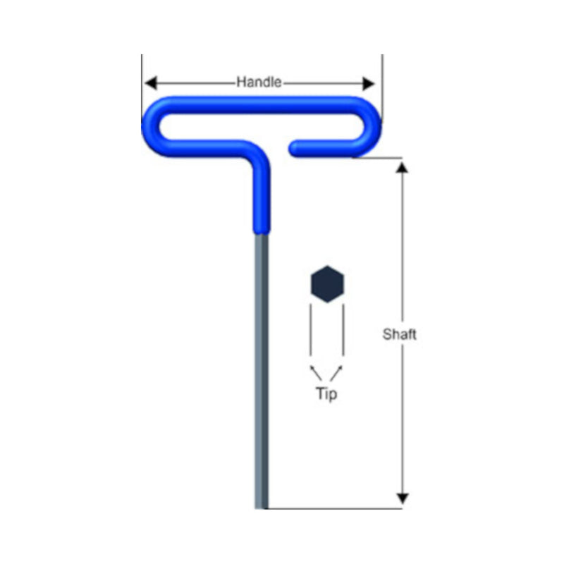 Eklind 10 mm Metric T-Handle Hex Key 1 pc