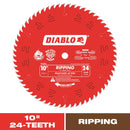 Diablo 10 in. D X 5/8 in. TiCo Hi-Density Carbide Ripping Saw Blade 24 teeth 1 pk