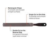 Nicholson 8 in. L X 1 in. W Steel Handy Double/Single Cut File 1 pc