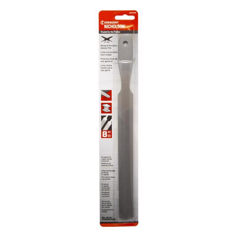 Nicholson 8 in. L X 1 in. W Steel Handy Double/Single Cut File 1 pc