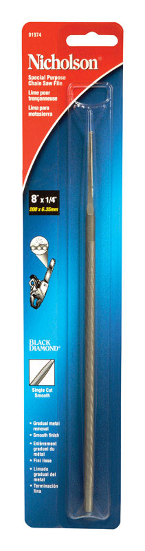 Nicholson 8 in. L X 1/4 in. W High Carbon Steel File 1 pc