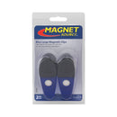 Magnet Source 3.5 in. L X 1.25 in. W Blue Magnetic Clips 2 pc