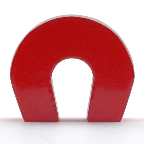 Magnet Source 1 in. L X 1.126 in. W Red Horseshoe Magnet 2 lb. pull 1 pc