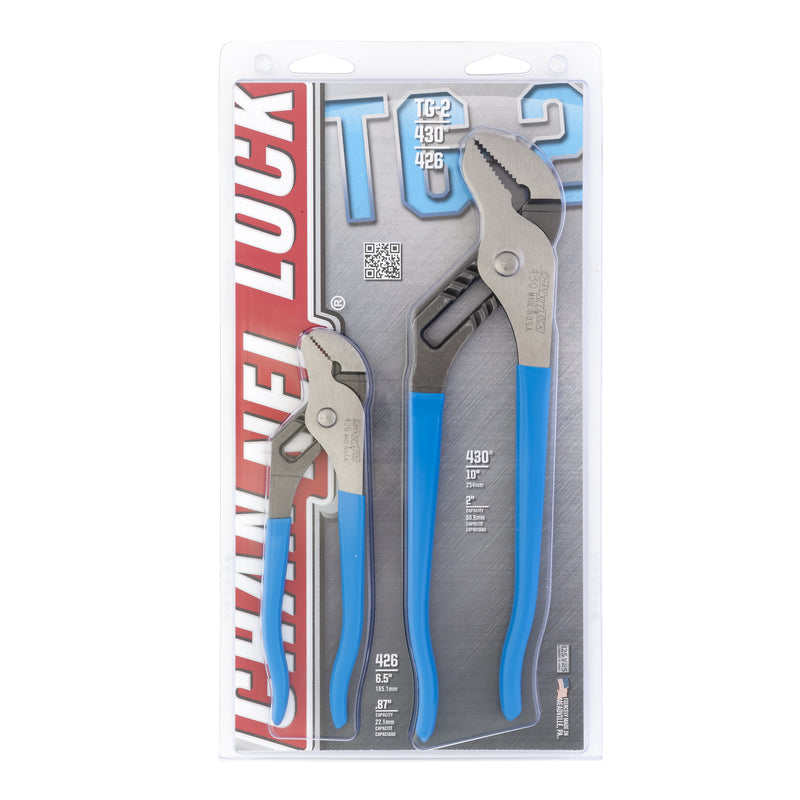 Channellock 6-1/2 & 10 in. Carbon Steel Tongue and Groove Pliers