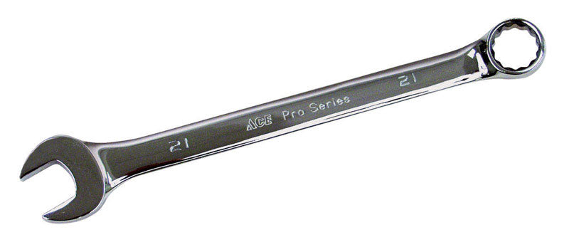 Ace Pro Series 21 mm X 21 mm Metric Combination Wrench 10.63 in. L 1 pc