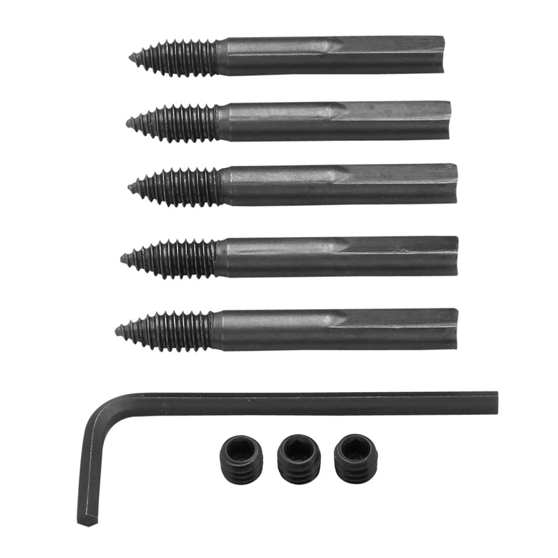 Milwaukee SWITCHBLADE Carbon Steel Feed and Set Screw Accessory Set Hex Shank 9 pc