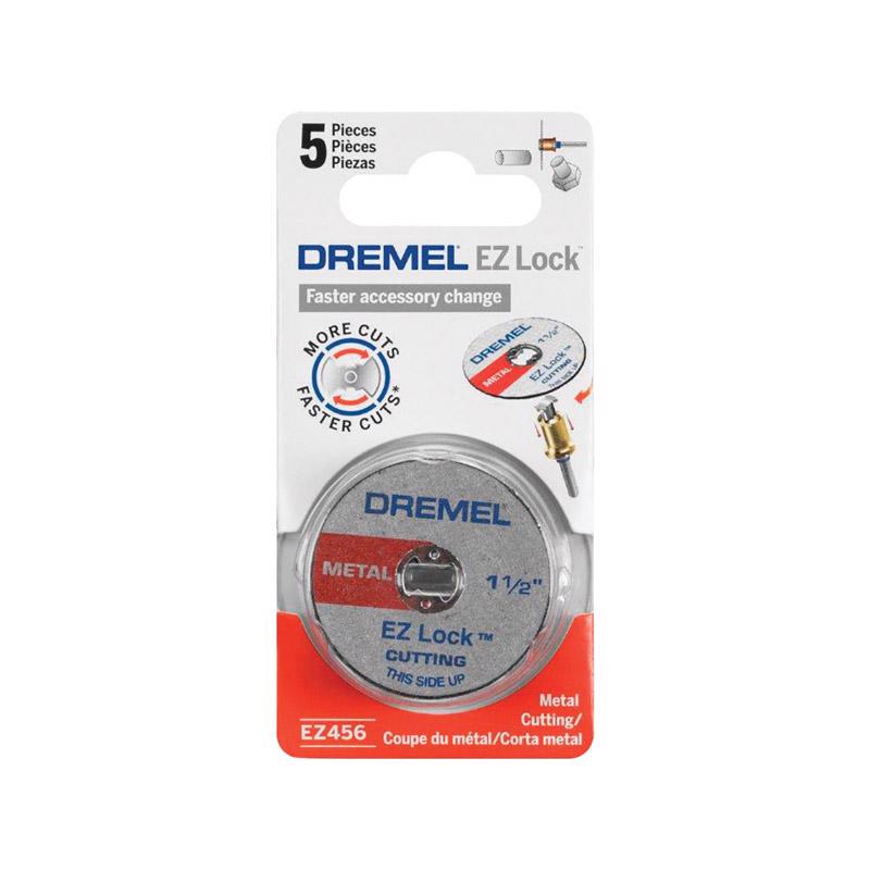 Dremel EZ Lock 1-1/2 in. D X 1/8 in. Fiberglass Metal Cut-Off Wheel 5 pk