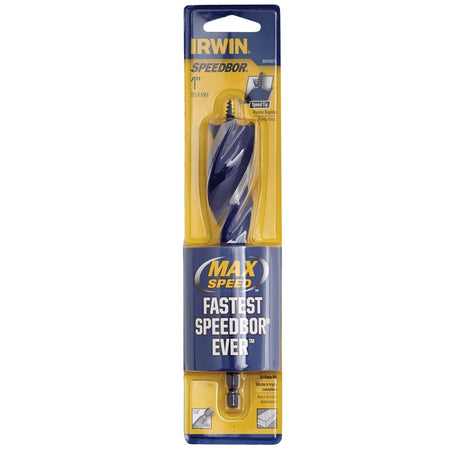 Irwin Speedbor 1 in. X 6 in. L Carbon Steel Wood Boring Bit Quick-Change Hex Shank 1 pc