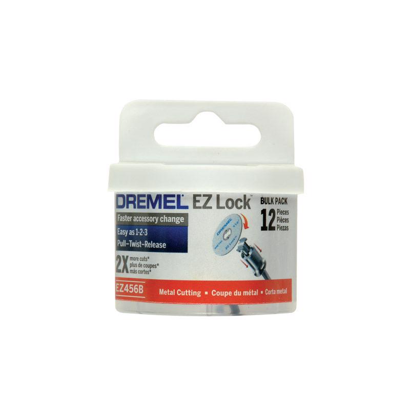 Dremel EZ Lock 1-1/2 in. D X 1/8 in. Fiberglass Metal Cut-Off Wheel 12 pc