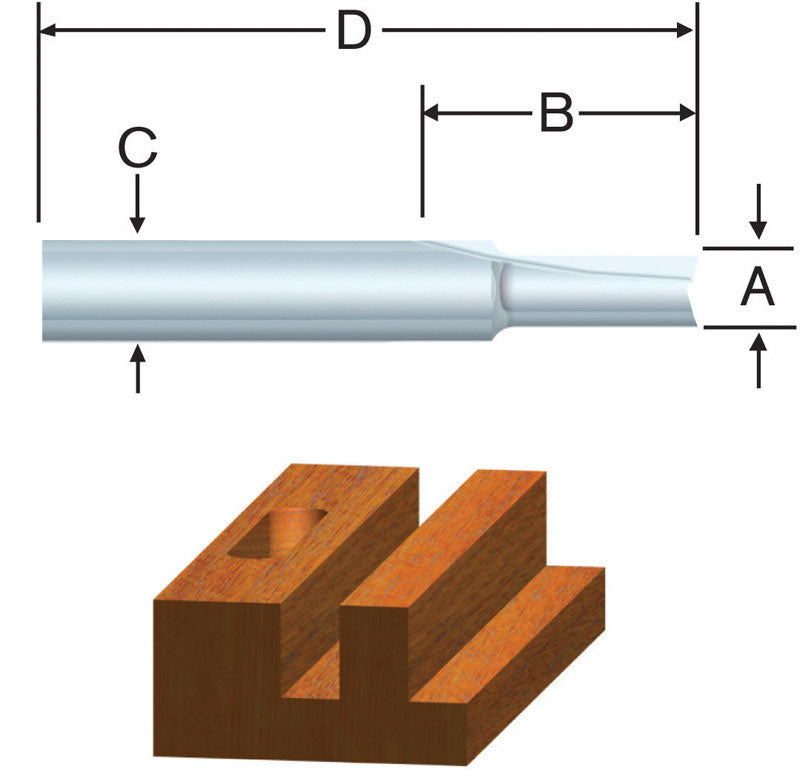 ROUTER BIT 5/16 STRAIGHT