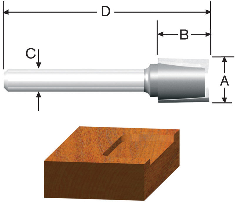 ROUTER BIT 1/2" MORTISE