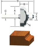 ROUTER BIT 1/4R OGEE