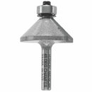 Vermont American 5/8 in. D X 1-3/8 in. X 2 in. L Carbide Tipped Chamfer Router Bit