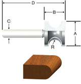 RTR BIT 3/16R BULL NOSE