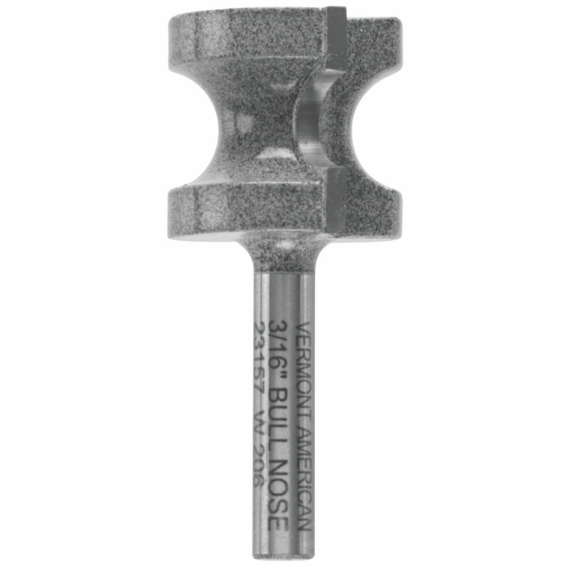 Vermont American 1 in. D X 3/16 in. X 2-1/8 in. L Carbide Tipped Bull Nose Router Bit