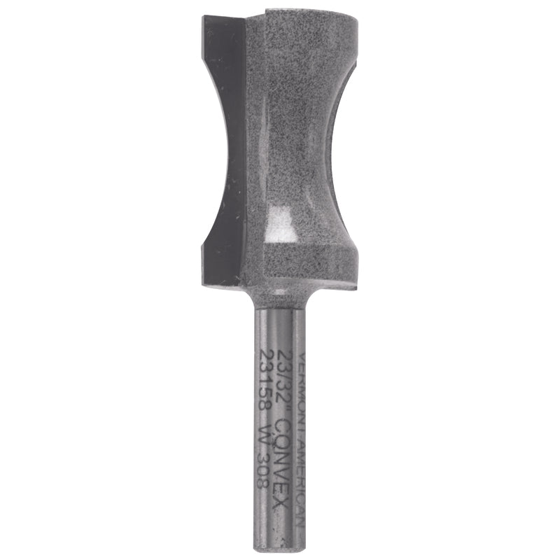 Vermont American 13/16 in. D X 23/32 in. X 2-1/2 in. L Carbide Tipped Convex Edge Router Bit