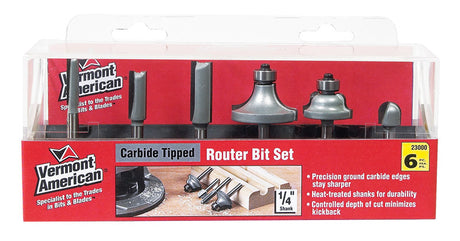 ROUTER BIT 6PC SET VA