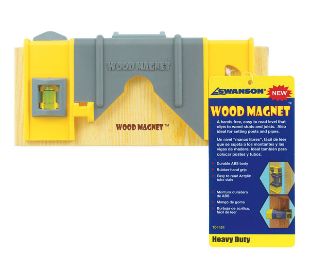WOOD MAGNET LEVEL SWAN