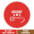 Diablo 8-1/2 in. D X 5/8 in. TiCo Hi-Density Carbide Miter Saw Blade 60 teeth 1 pk