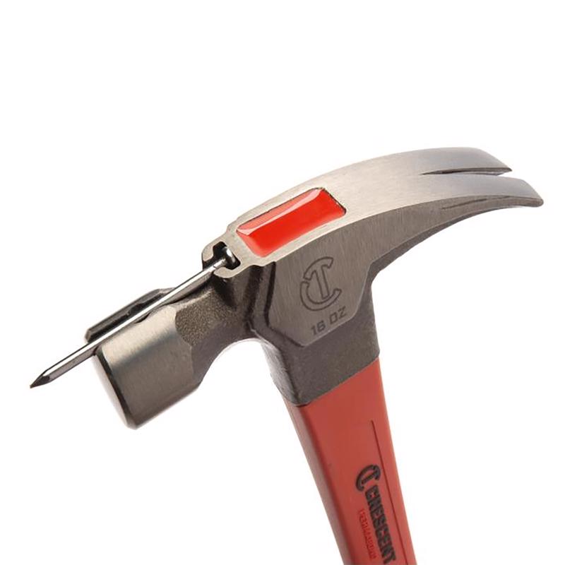 Crescent Pro Series 16 oz Smooth Face Rip Claw Hammer 5.5 in. Fiberglass Handle