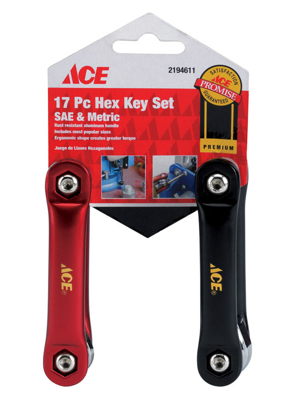 HEX KEY SET 17PC ACE