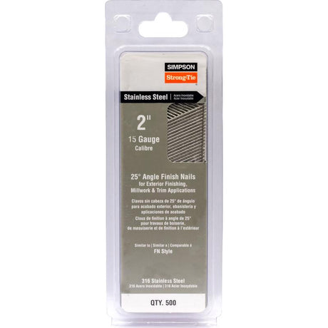 Simpson Strong-Tie 2 in. L X 15 Ga. Angled Strip Coated Nails 33 deg 500 pk