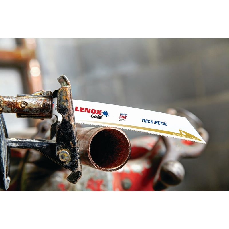 Lenox Gold 8 in. Bi-Metal Reciprocating Saw Blade 18 TPI 5 pk