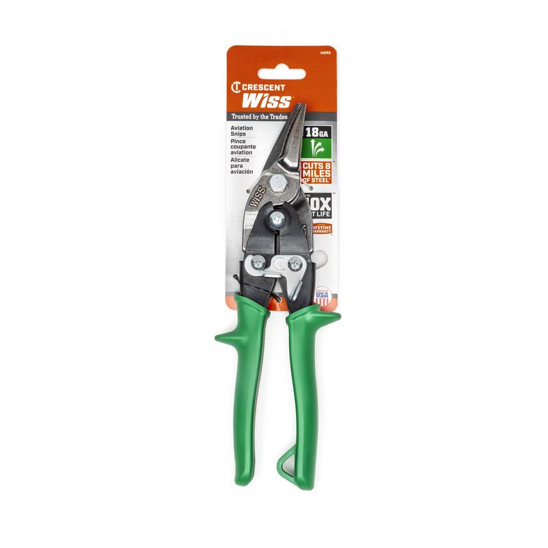 Crescent Wiss 9-3/4 in. Stainless Steel Right Compound Action Aviation Snips 18 Ga. 1 pk
