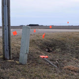 C.H. Hanson 36 in. Orange Marking Flags Polyvinyl 100 pk