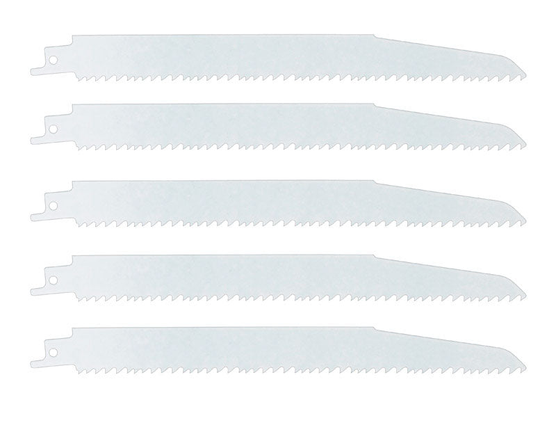 Ace 6 in. Bi-Metal Reciprocating Saw Blade 6 TPI 5 pk