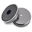 Magnet Source .283 in. L X 1.42 in. W Silver Round Base Magnet 16 lb. pull 1 pc