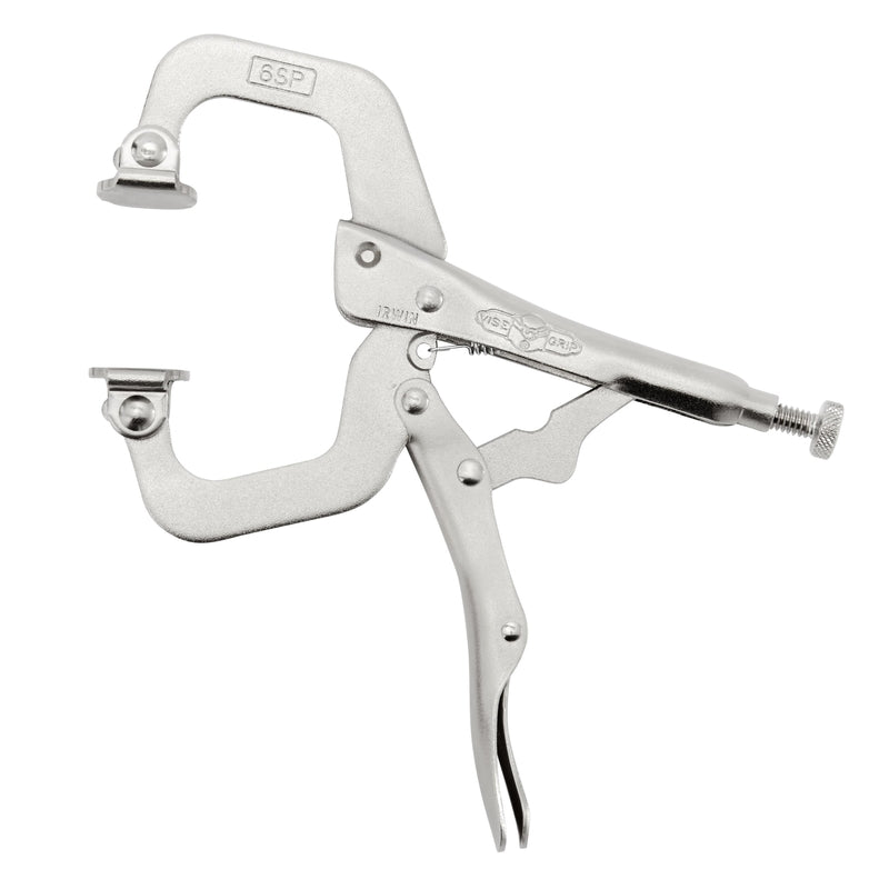 Irwin Vise-Grip 2-1/8 in. X 1-1/2 in. D Locking C-Clamp with Swivel Pads 1000 lb 1 pc