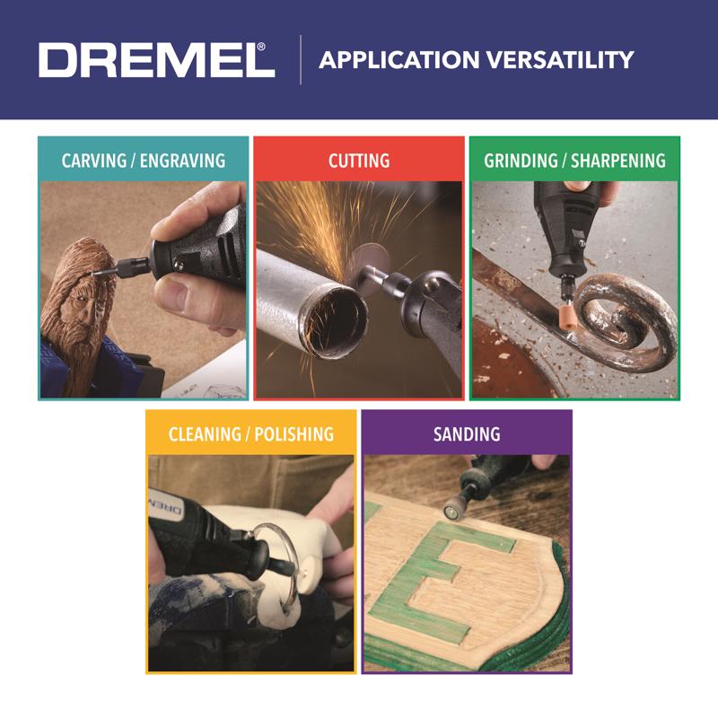 Dremel 200 Series 0.9 amps Corded 2-Speed Rotary Tool Kit