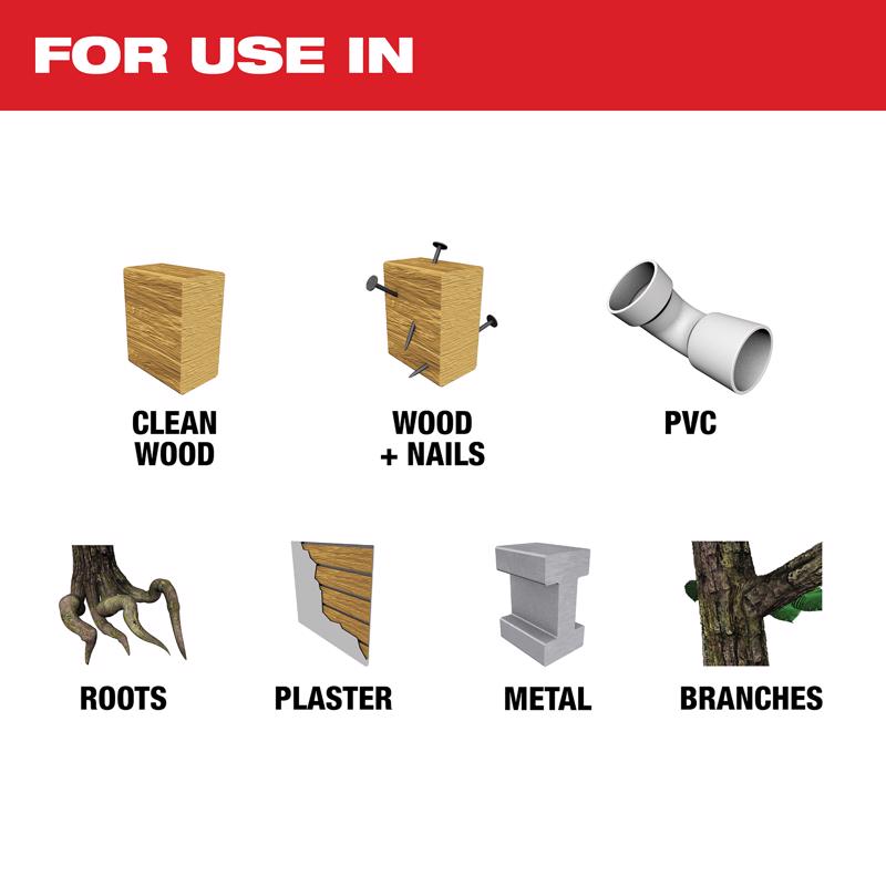 Milwaukee M12 Hackzall Cordless Brushed Reciprocating Saw Tool Only