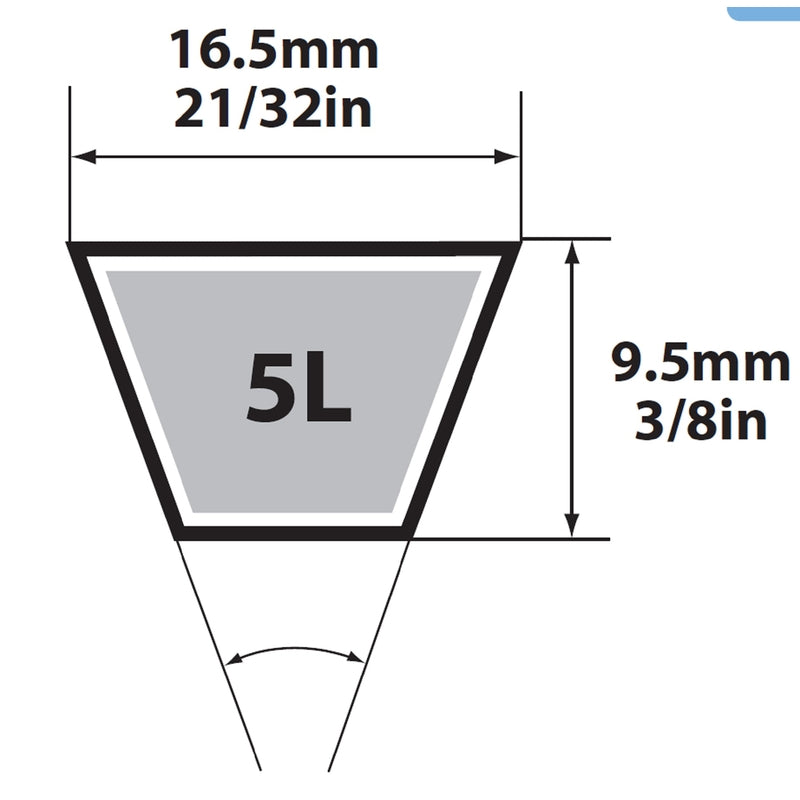 V BELT 5/8" X 78"