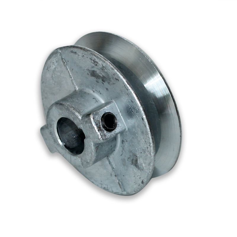 Chicago Die Cast 2 1/4 in. D Zinc Single V Grooved Pulley