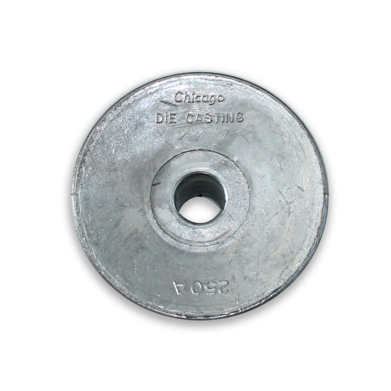 Chicago Die Cast 2 1/2 in. D Zinc Single V Grooved Pulley