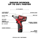 Milwaukee M12 Cordless Brushed 2 Tool Drill and Impact Driver Kit