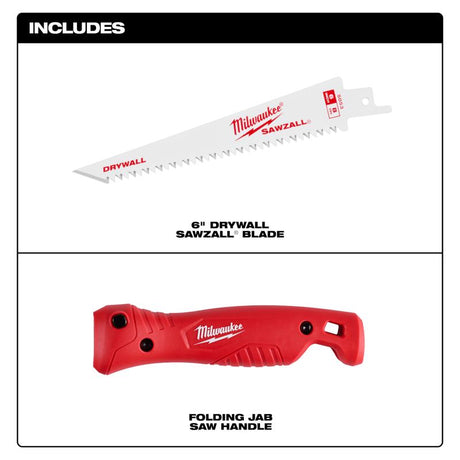 Milwaukee 6 in. Bi-Metal Folding Jab Saw 18 TPI 2 pc