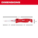 Milwaukee 6 in. Bi-Metal Folding Jab Saw 18 TPI 2 pc