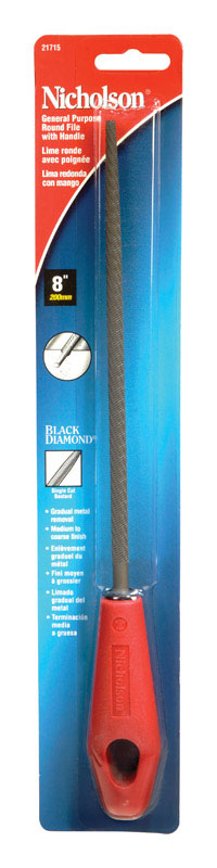 Nicholson 8 in. L X 5/16 in. W High Carbon Steel Bastard Cut File 1 pc